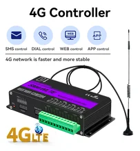 

SA version 4G Smart Remote Power Switch Relay Controller GSM SMS Temperature Humidity Control Gate Garage Door Opener Automatic