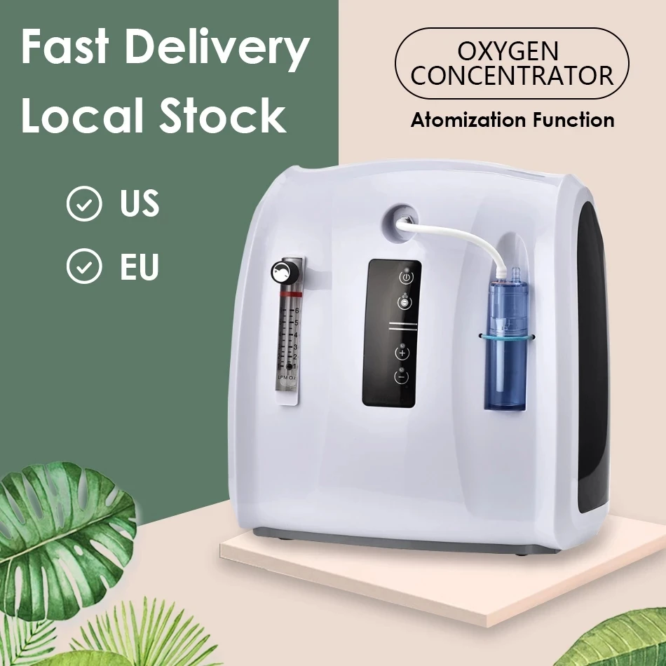 TTLIFE 1-6L/min Oxygen Concentrator Adjustable Portable Machine for Home Travel Air PurifierWithout Battery AC 110V/220V | Бытовая
