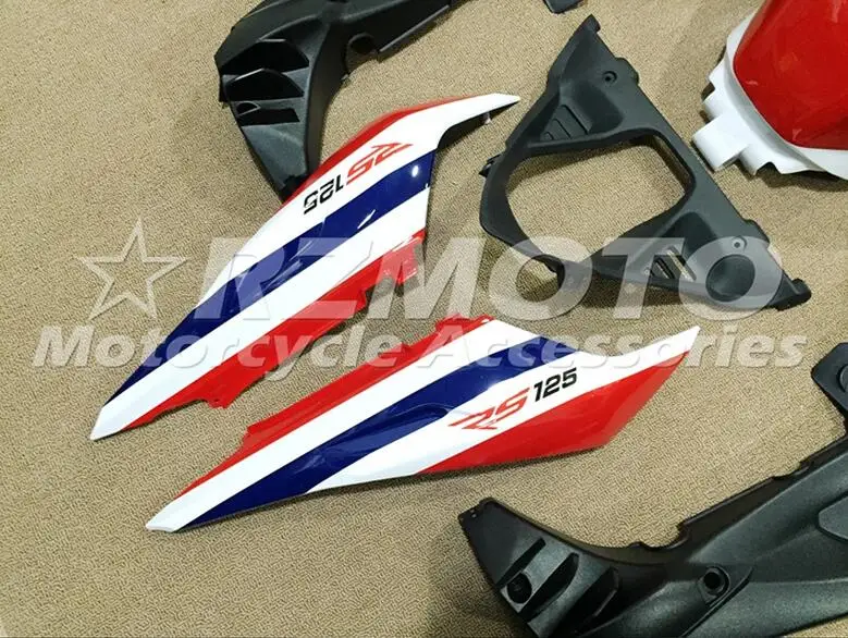 4 подарки ABS Инжекционный обтекатель комплект подходит для Aprilia RS125 06 07 08 09 10 11 RS4 RSV 125 2006 2011 Обтекатели набор синий красный