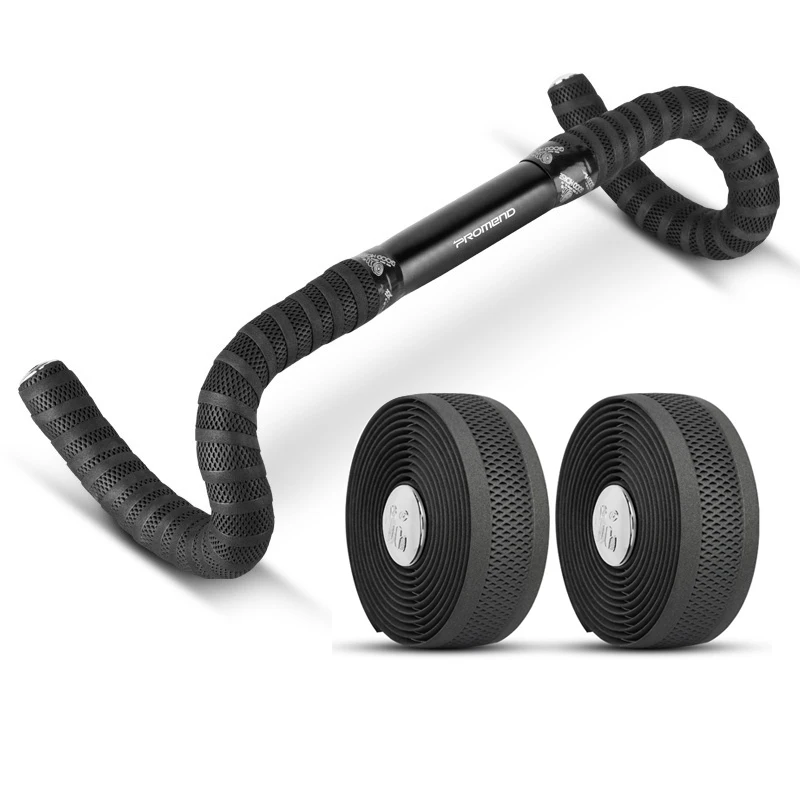 Bike Handlebar Tape Promend Road Black Breathable PU Material Non-slip 200x3cm Cycling Accessories