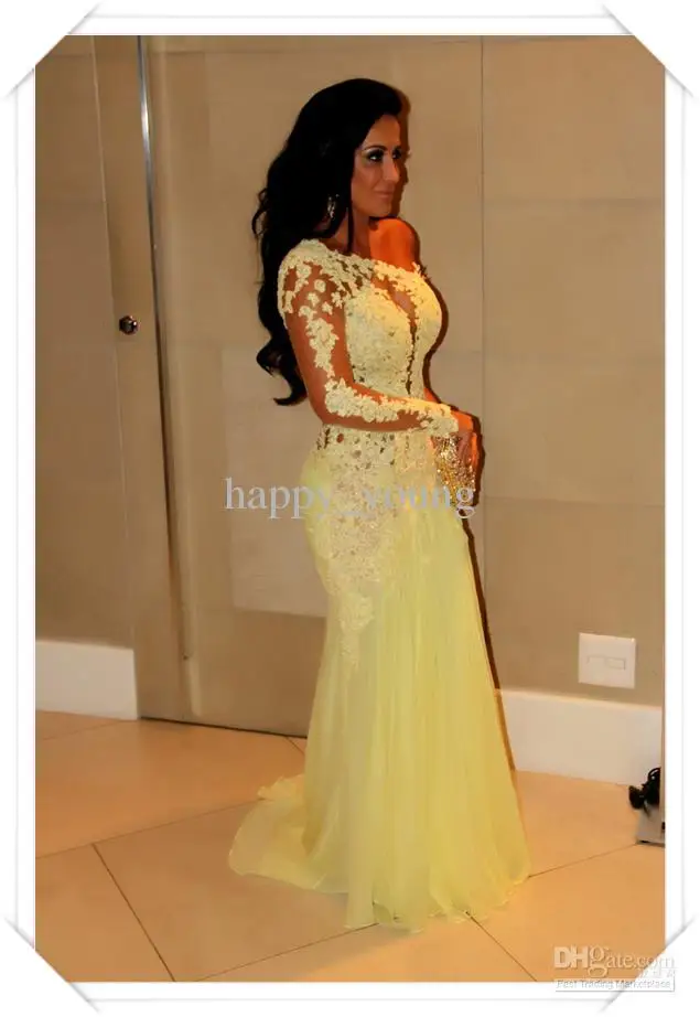 Мода, vestidos, длинный рукав, красная ковровая дорожка, robe de soiree, сексуальное кружевное нарядное платье с открытой спиной, платья знаменитостей для мамы невесты