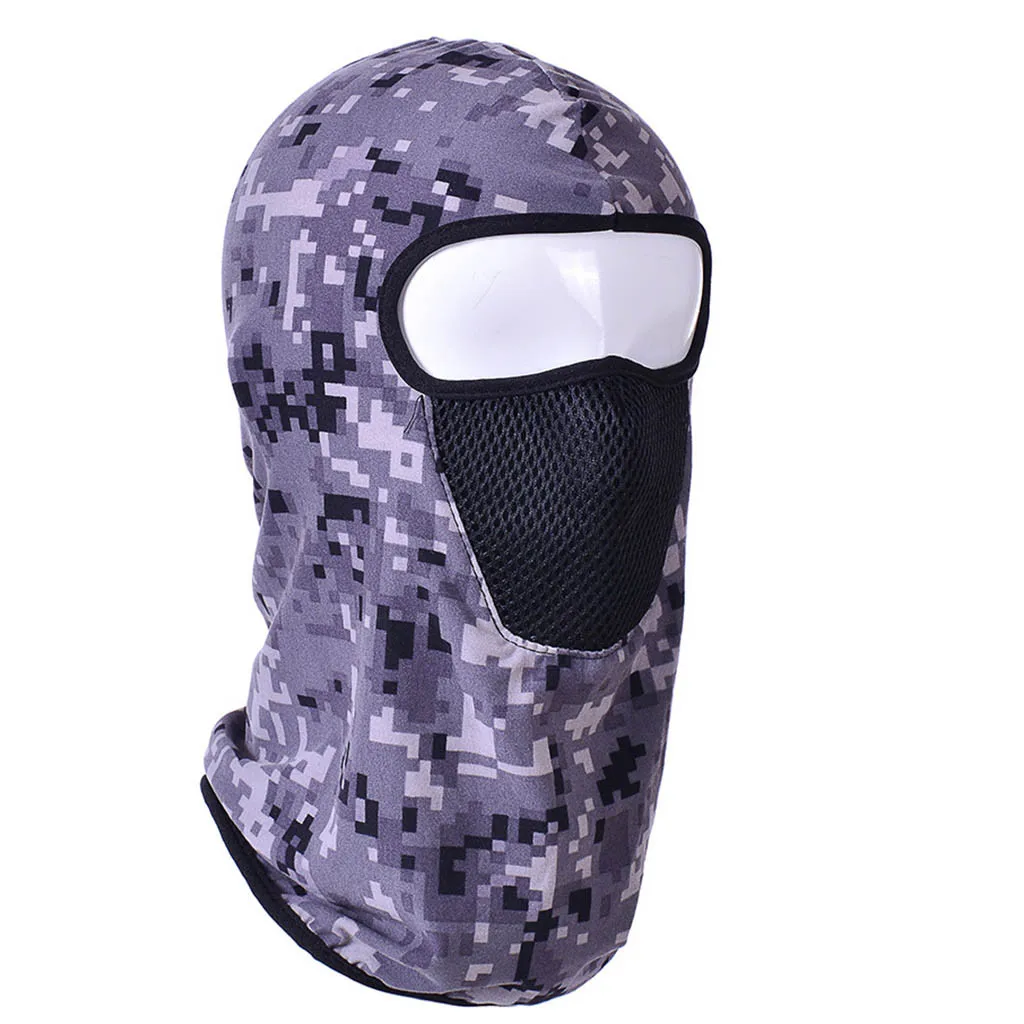 Winter Warm Motorcycle Mask Outdoor Ski Riding Police Balaclavas Outdoor Sports Tactical Face Shield Fleece Mask#BL40