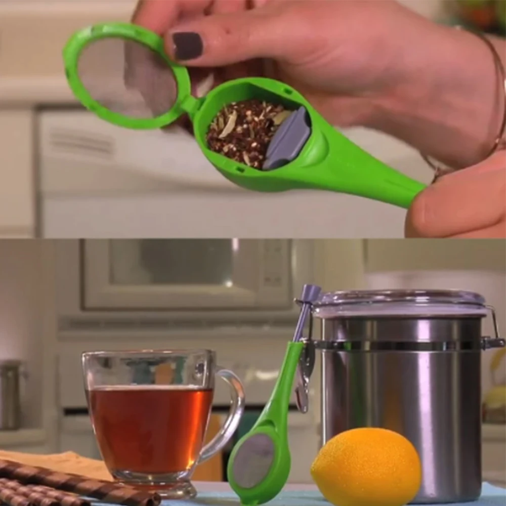 Tea Infuser Coffee Strainer Reusable Tea bag Stir Press Plastic Tools Food Grade Plastic Walfos
