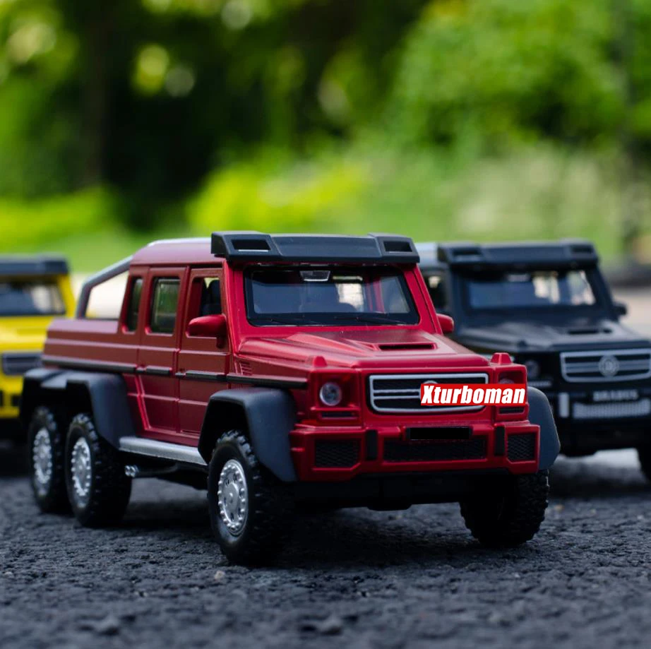1:32 Масштаб колеса литой автомобиль benz brab g63 6x6 пикап металлическая модель