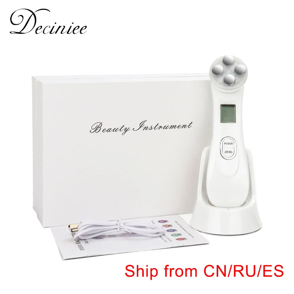 RF & мезотерапия ЭМС электропорация лица красота ручка для светодиодный фотон