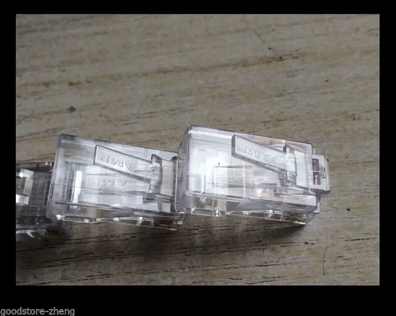 100PCS/LOT AMP High Quality Crystal CAT5e RJ45 Plug Connector Network Connector 100PCS/LOT AMP High Quality Crystal CAT5e RJ45 Plug Connector Network Connector