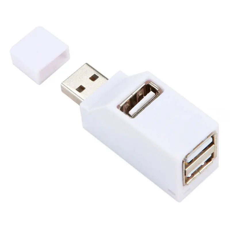 

High Speed 3 Port USB 2.0 Multi HUB Splitter Expansion Desktop PC Laptop Adapter