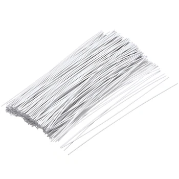 

uxcell Metallic Twist Ties 120mmx1mm Plastic White Cable Cord Ties 500pcs