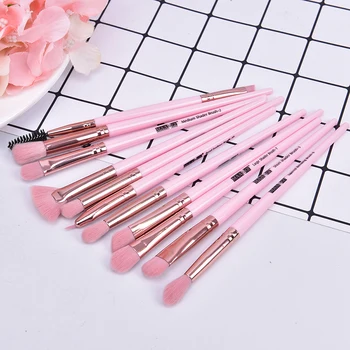 

12Pcs Women Beauty Glitter Make Up Brush Tools Makeup Brushes Sets Foundation Powder Cosmetic Blush Eyeshadow