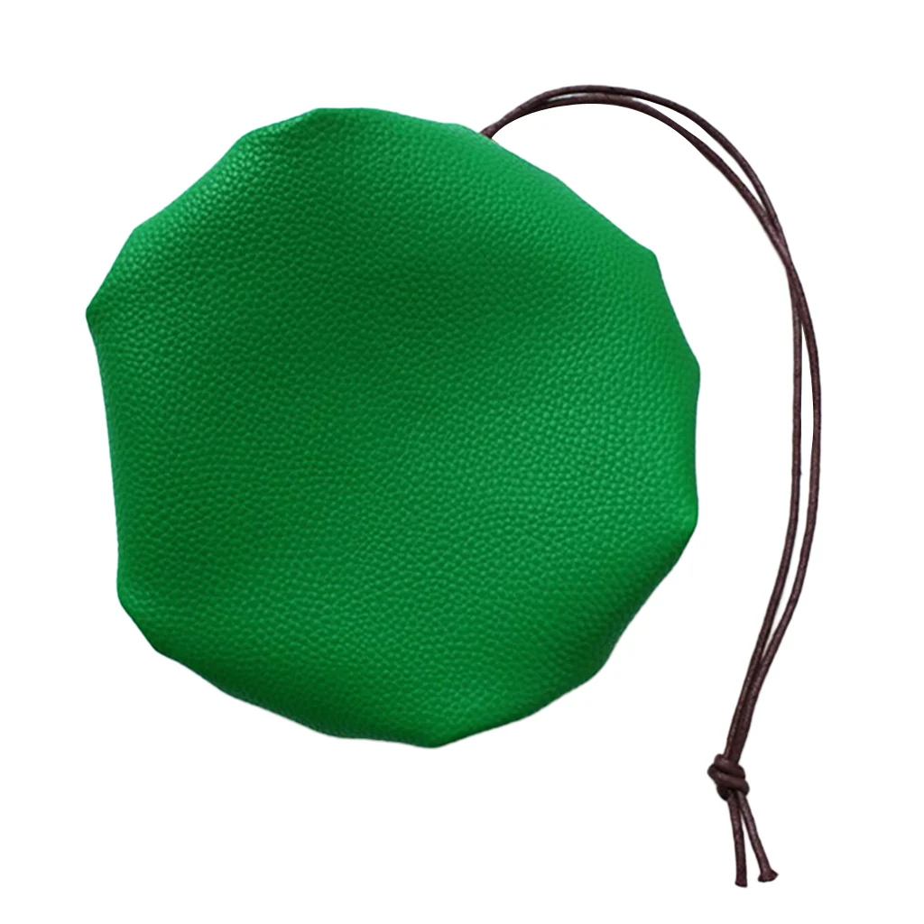 15'' Large Leather Draw String Bushcraft Tinder Storage Pouch Camping Hiking Survival Gear Organizer Holder Bag