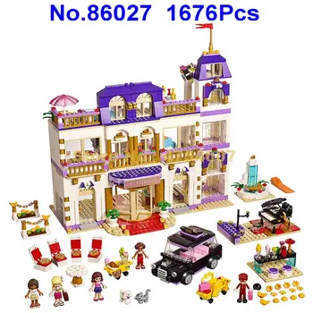 

1676pcs girls series the heartlake grand hotel 5 figures building blocks 41101 Toy