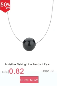 fishing line pearl necklace