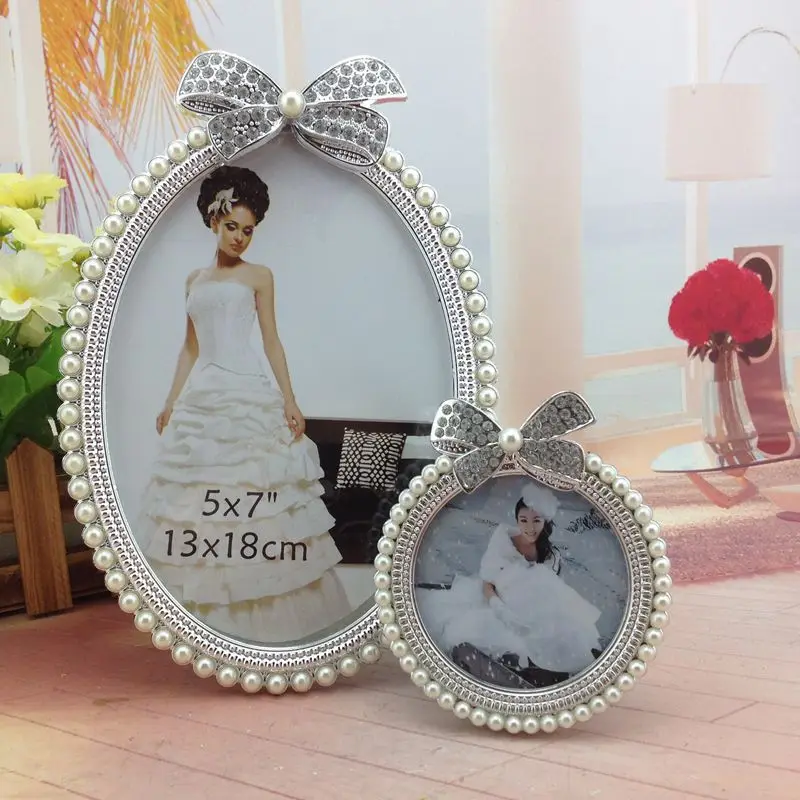 

2020 photo frame decoration frame pearl photo frame painting picture frame photo display stand home decorationDiamond Pearl Tilt
