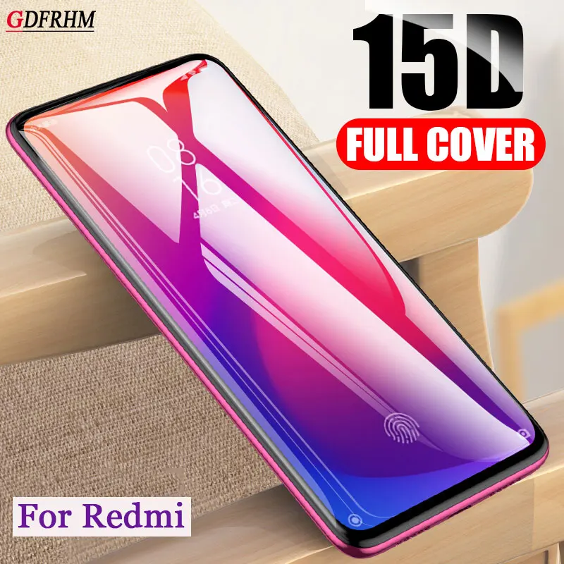 15D закаленное стекло для Xiaomi Redmi Note 8 7 Pro Note 4 4X Защитное стекло для Redmi K20 Pro на Redmi 8 7 8A 7A стекло