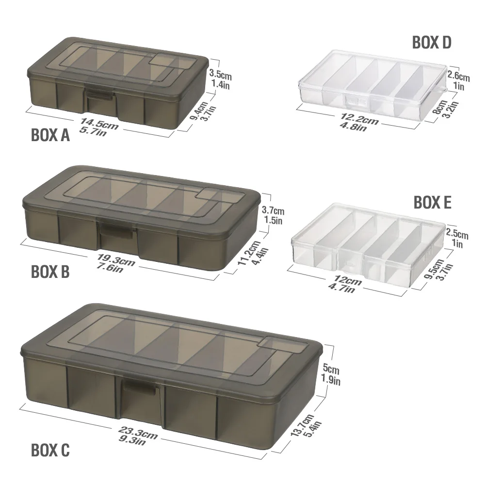DONQL 5 отсеков Коробка для рыболовных снастей крючок рыболовный Разъем Аксессуары для рыболовных инструментов пластиковая коробка для хранения рыболовных крючков