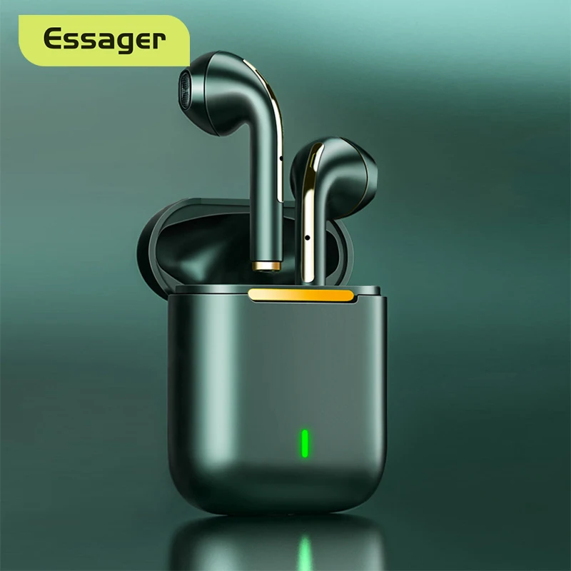 Essager J18 TWS Bluetooth Headphones Stereo True Wireless Headset Earbuds In Ear Handsfree Earphones Ear Buds For Mobile Phone 1