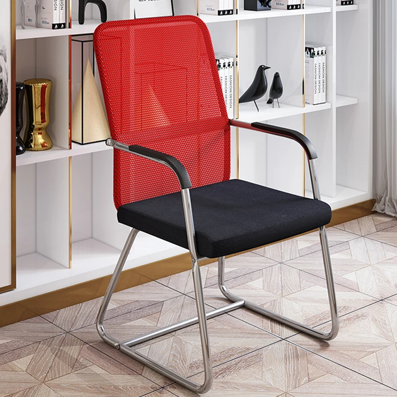 

Office Chair Simple Mahjong Chair Staff Dormitory Stool Backrest Bow Computer Chair Home Office Conference Chai