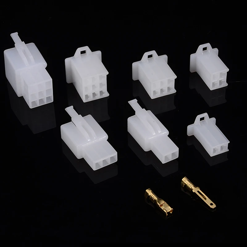 380Pcs/set Practical Car Electrical 2.8mm 2 3 4 6 Pin Wire Terminal Connector Fixed Hook Male Female Terminals Kit