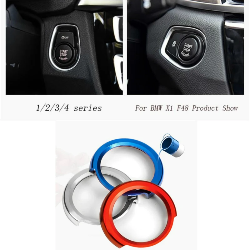 Для BMW 1/2/3 серия F20 F21 F30 X1 F48 ключ кнопки старта и остановки двигателя отделка