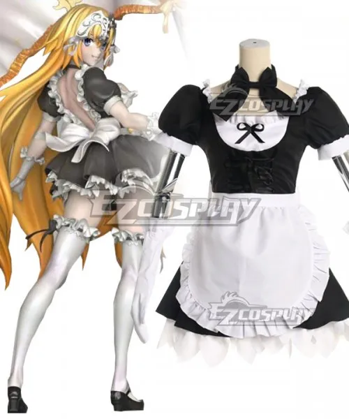 

Fate Grand Order Jeanne D'Arc Joan alter Maid Wear Girls Dress Lolita Party Halloween Suit Festival Outfit Cosplay Costume E001