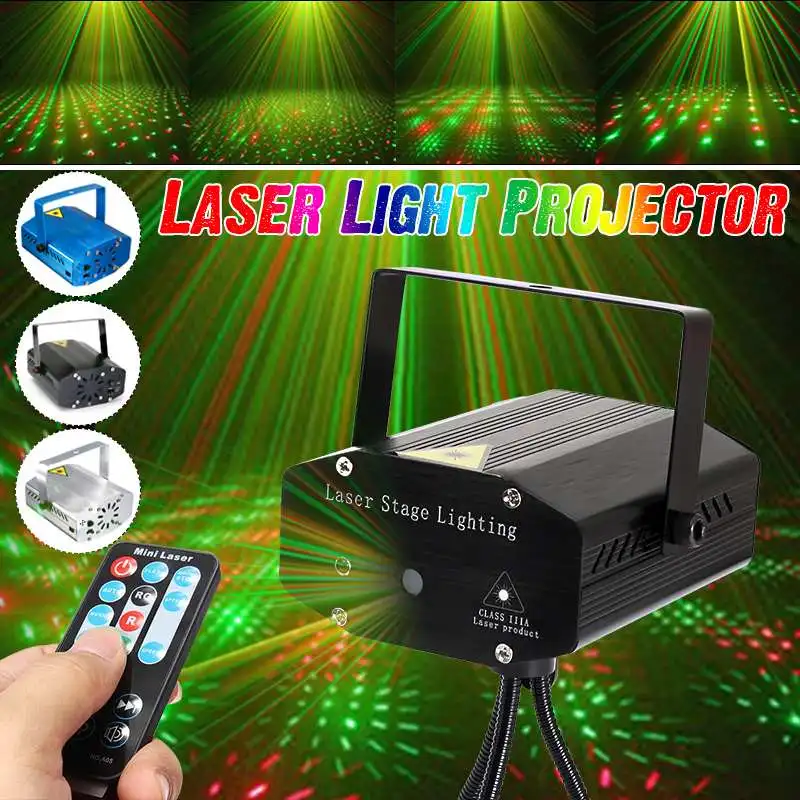 

Mini 4in1 Pattern Effect Star Whirlwind Laser Projector Disco DJ Club Bar KTV Family Party Light Show disco light
