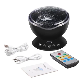 

USB LED Projection Lamp 7 Light Color Mode Mini Projector Support MP3 / mobile phone / Computer Music Play For Bedroom Home