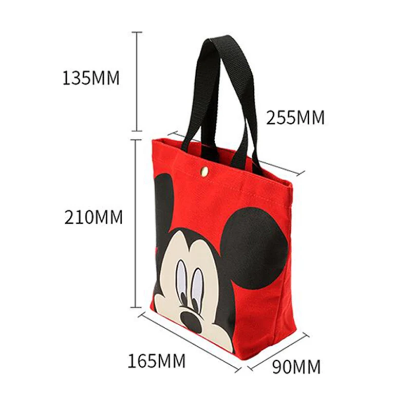 Disney Mickey Donald Duck lunch bag Canvas Shoulder Bag Korean Women Kids Lunchbox Picnic Supplies Insulated Cooler Bags 4