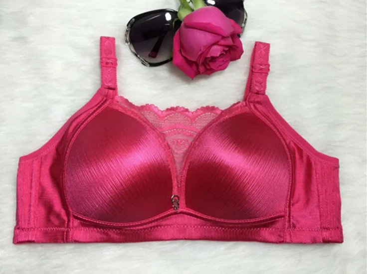 Rose Red Дамская мода, популярные сексуальные бесшовные бюстгальтеры с глубоким вырезом, пуш-ап, женские новые бюстгальтеры, лидер продаж, хлопок, одноцветные, удобные, мягкие - Цвет: Rose Red