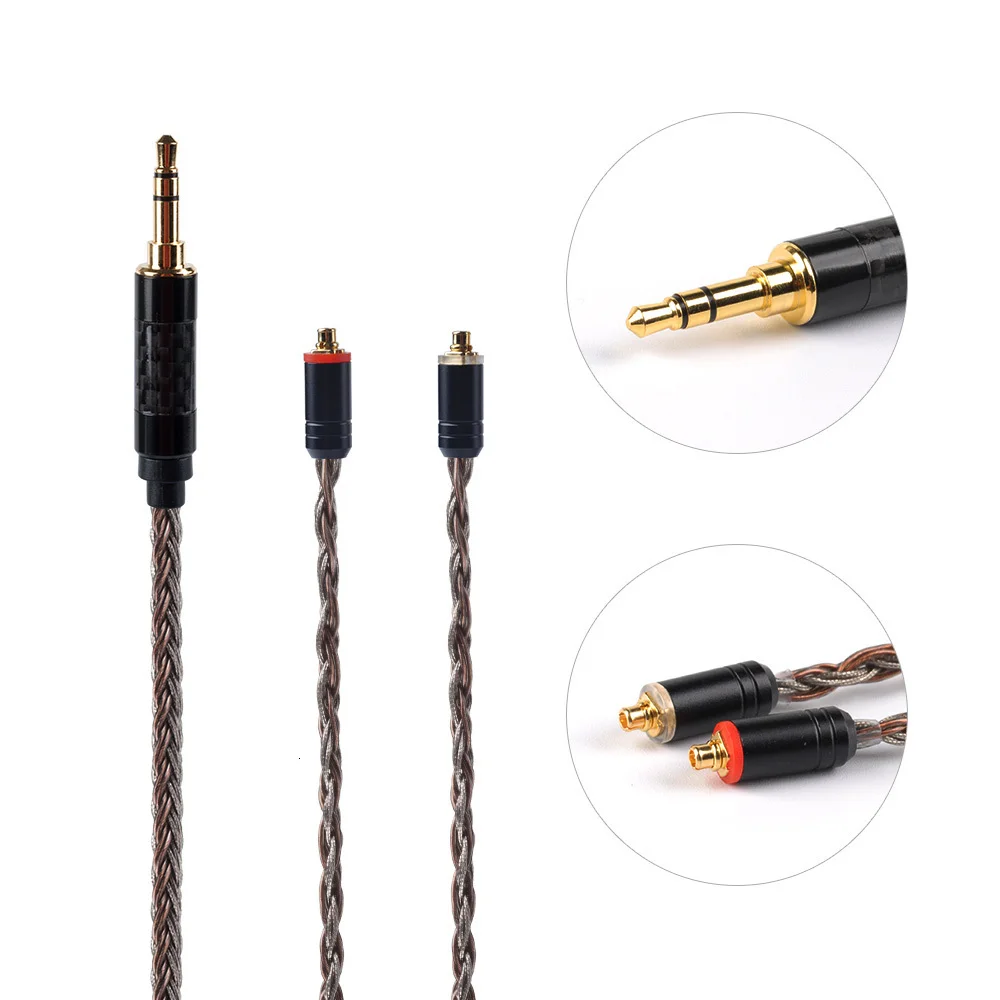 HiFiHear 16 Core посеребренный кабель 2,5/3,5/4,4 мм с MMCX/2pin/QDC разъем для ZS10 Pro ZSN PRO ZSX C12 BLON BL-03