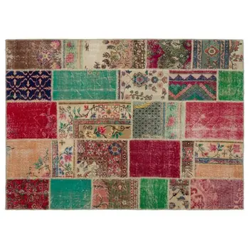 

Handmade Natural Vintage Patchwork Area Rug 165x228 Cm-5'5''X7'6''