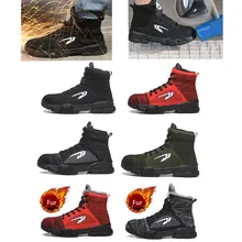 Best Offers Punch Proof Mens Steel Toe Boots Women's Work Shoes Warm Winter Safety Footwear Steel Cap Shoes Industrial Work Boots Best Offers Punch Proof Mens Steel Toe Boots Women's Work Shoes Warm Winter Safety Footwear Steel Cap Shoes Industrial Work Boots