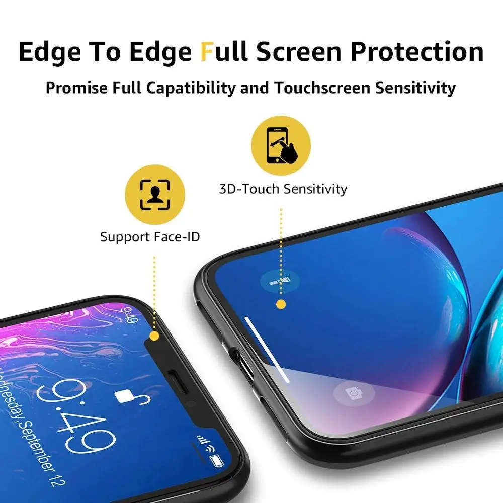 2pcs tempered glass for iphone 11 screen protector for apple iphone 11 pro max protective glass 4