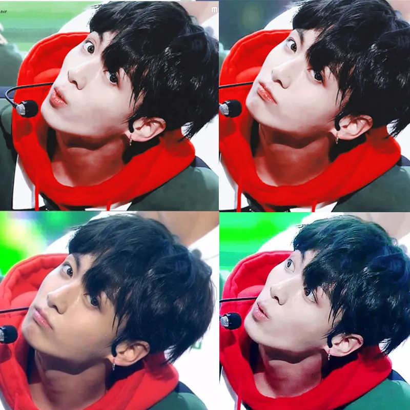Kpop Bangtan Boys JUNG KOOK Одинаковая одежда сшитые цветные топы с длинными рукавами и