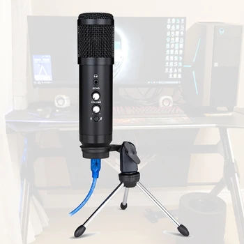 

Professional USB Condenser Microphone for Youtube Streaming Podcast Recording H05A