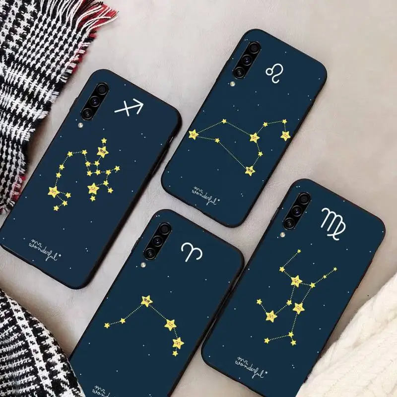 

Constellations zodiac signs fashion Phone Case For Samsung Galaxy A 3 6 7 8 10 21 01 11 31 91 10S 20S 30S 50S PLUS