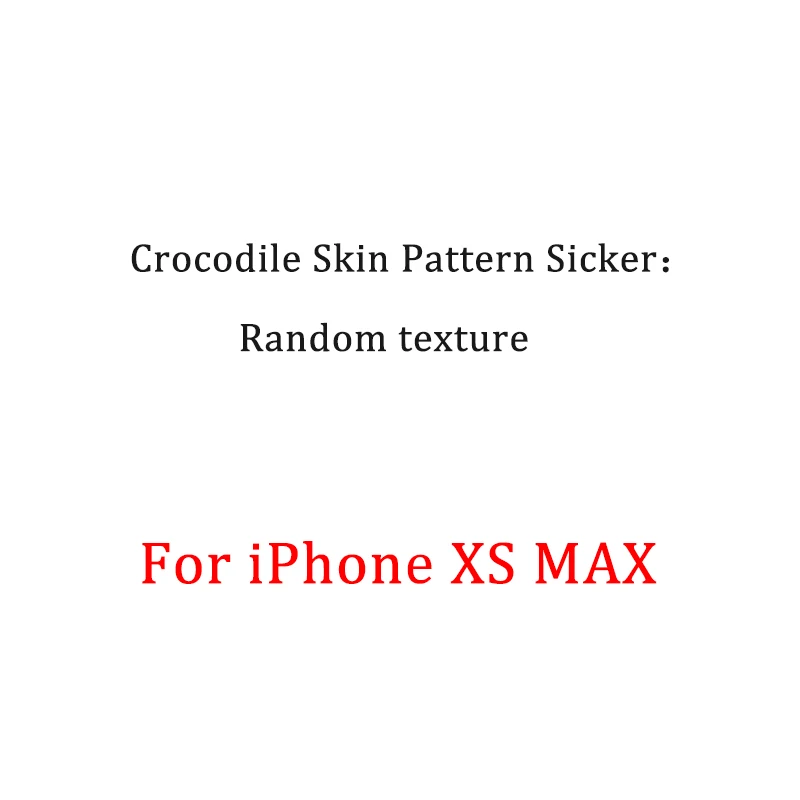 Наклейка для телефона для iPhone Xs Max Xr X Xs 6 7 8 6S 7/8 Plus Аллигатор Змеиный сотовой камень, алмаз текстура ПВХ скины стикер s - Цвет: For iPhone XS MAX