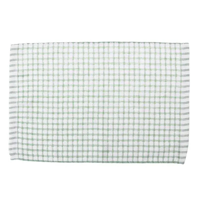 1 шт Премиум полотенце хлопок ткань для посуды Высокопрочное Впитывающее кухонное полотенце чайное полотенце для домашнего магазина 40x27 см-фиолетовый/розовый/синий/зеленый - Цвет: Зеленый