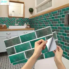 

6PS modern wallpaper stickers imitation marble pattern PVC waterproof and oil-proof self-wall stickers ceramic tile kitchen bath