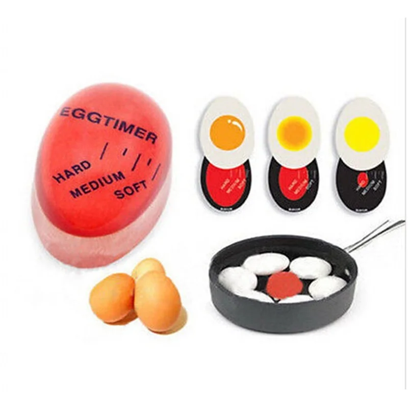Креативное повторное использование яичного цвета таймер с изменяющимся вкусным вареным яйцом инструменты для приготовления пищи