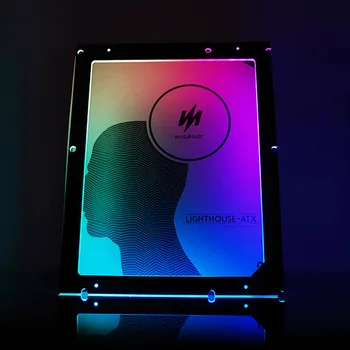 

ATX PC Case Motherboard Decoration Light Strip,Cabinet Lighthouse ATX Motherboard Back Light ,5V 3Pin,Support M/B Control,AURA