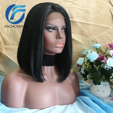 Special Price LACHOUFFE Black Color Synthetic Hair 13*6 Lace Front Wigs with Baby Hair Straight Hair Short BoB Lace Wigs with Pre Plucked Special Price LACHOUFFE Black Color Synthetic Hair 13*6 Lace Front Wigs with Baby Hair Straight Hair Short BoB Lace Wigs with Pre Plucked
