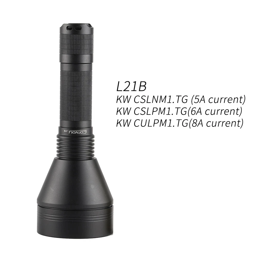 

Convoy L21B Flashlight with KW CSLNM1.TG, KW CSLPM1.TG, KW CULPM1.TG, Linterna Led 21700 Torch Light Hight Powerful Latarka