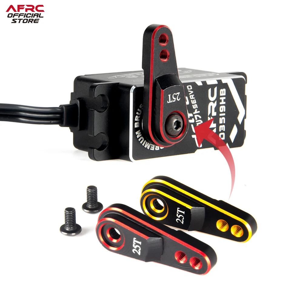 

AFRC-SH01 25T CNC Tow-way Servo horn Arm For 1/8 RC Crawler Traxxas TRX4 Metal Upgrade Parts RC Car DIY Assembly Upgrading