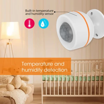 

NEO ZigBee human body infrared sensor PIRUSB power supply large capacity lithium battery tamper-proof temperature and humidity