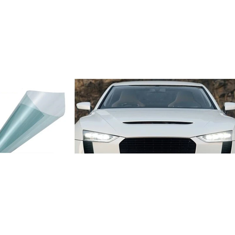 100*100cm Light Blue uv+insulation Car Window Tint Film VLT Ply Solar Protection Film Stickes For Car Auto Exterior Accessories