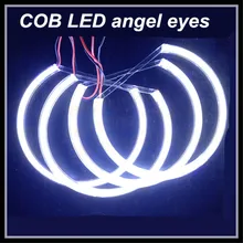 4x131 мм led cob ангельские глазки для BMW E46 E36 E38 E39 проектор Белый COB halo кольцевые фары для автомобиля BMW Стайлинг led Ангельские Глазки