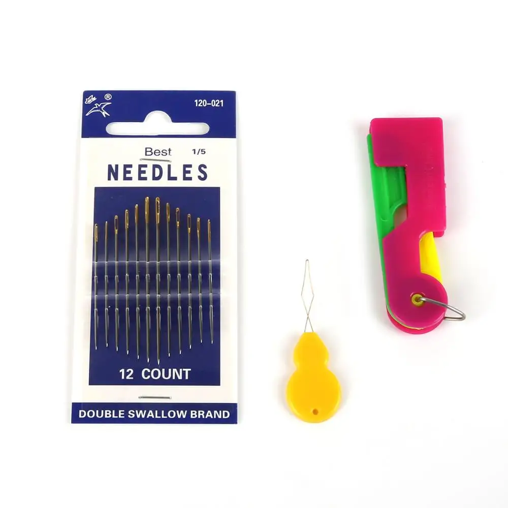 1/3/4/5/15Pcs Random Color  Automatic Needle Threader Thread Helpful Elderly Guide Easy Use Sewing Tool For Elderly Women 