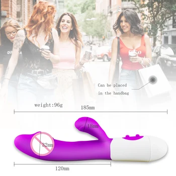 G Spot Rabbit Vibrator Sex Toys for Women Dildo Vibrators Vagina Clitori Massager Dual Vibration AV Stick Safe Sex Adult Product 3