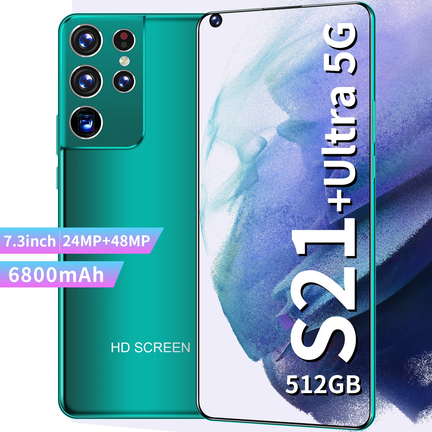 買いクリアランス スマートフォン S21 21インチ Android 10 16 Gb 7 3 Mah 24mp 48mpのロック解除された携帯電話 デュアルsimカード コア 512モデル6800 最新の激安 品 New Spirit Org Il