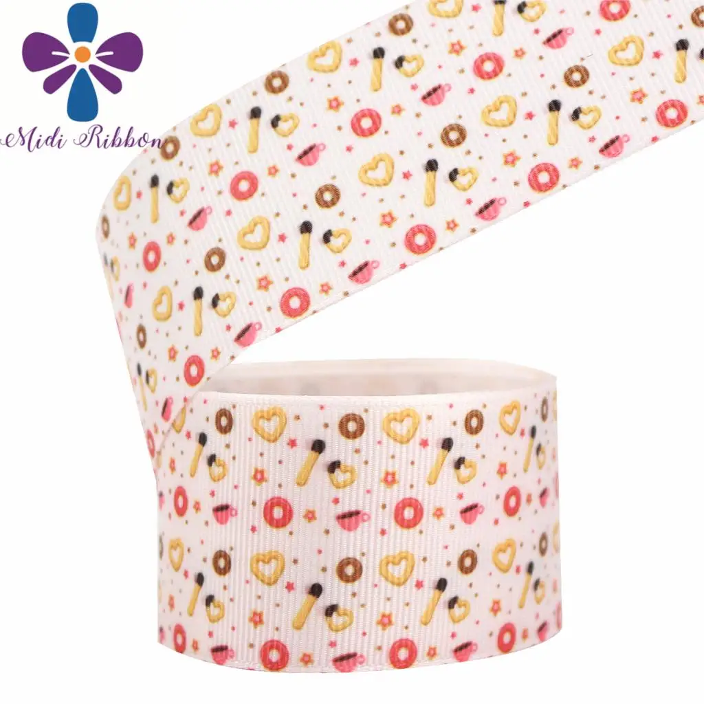16 мм 75 Красочные конфеты леденец напечатаны Grosgrain/Foe ленты DIY волосы банты